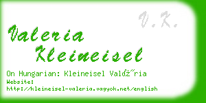 valeria kleineisel business card